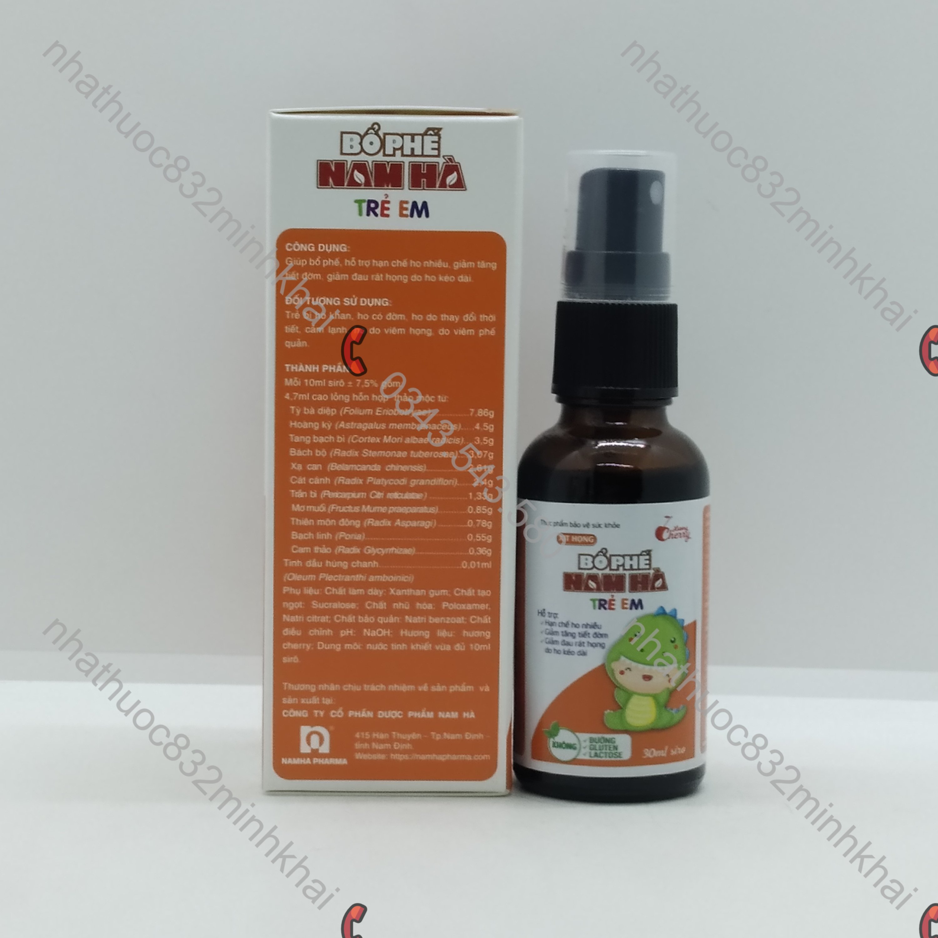 Xịt Họng Bổ Phế Nam Hà Trẻ Em chai 30ml
