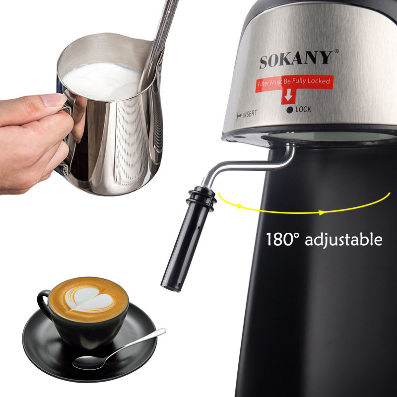 Máy Pha Cà Phê Mini 800ml Bình Pha Cà Phê 4 cups Máy Pha Cà Phê Espresso 3.5 bar Electric Coffee Machine