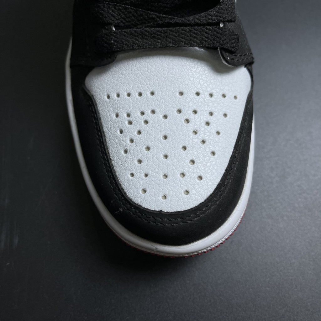 Giày Sneaker J0rdan 1 Low Đỏ Trắng (JD1 Low black toe)