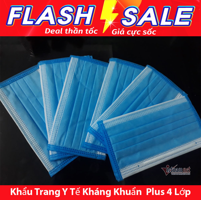 Khẩu trang y tế 4 lớp kháng khuẩn chóng bụi chóng dịch cực kỳ tốt