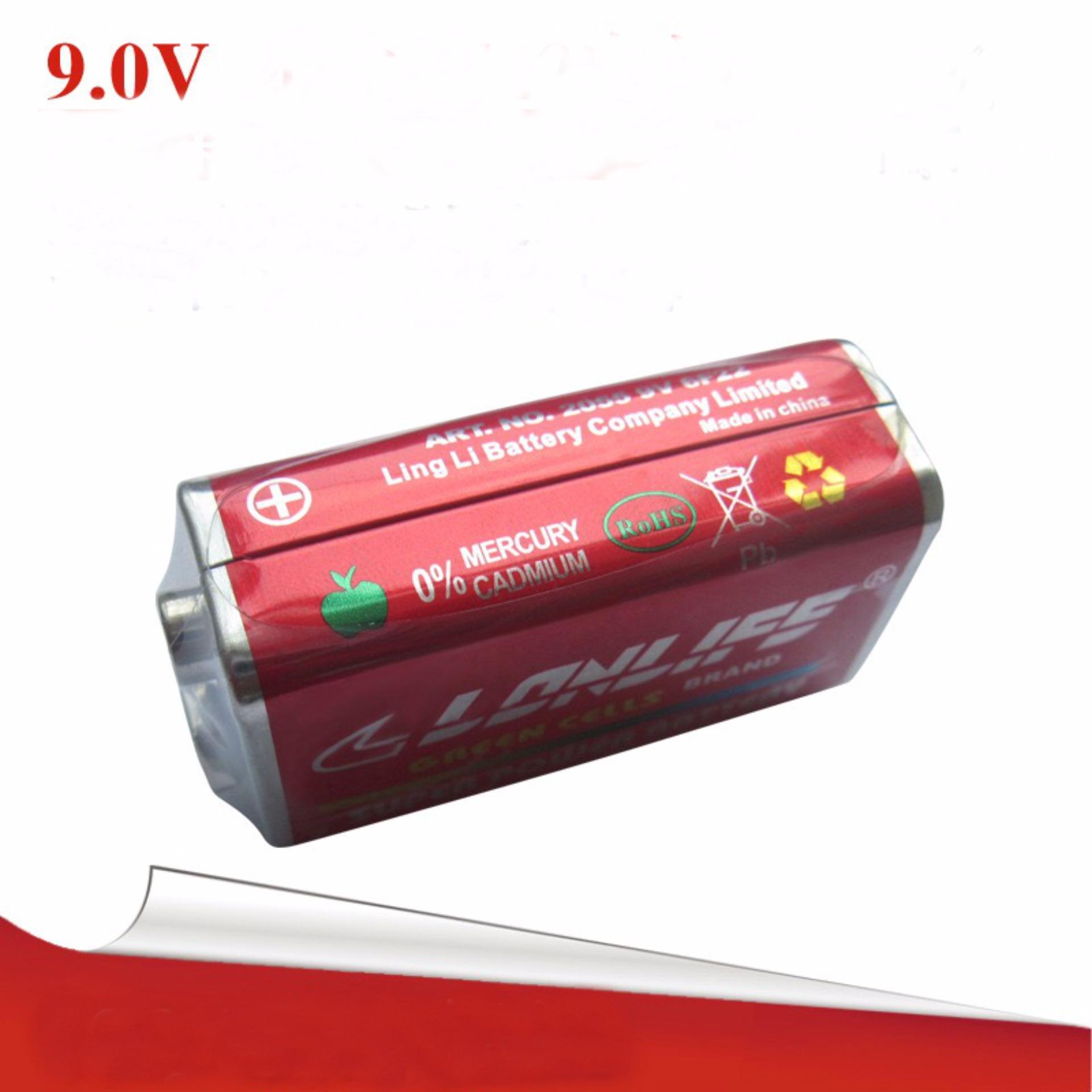 Pin 9V Lucky - Pin vuông 9V (Sỉ Inbox - Cực rẻ)