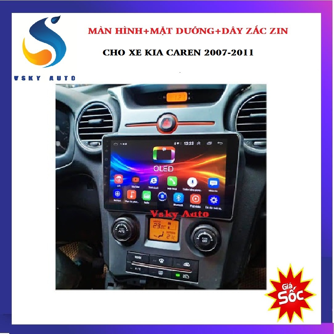 [HỖ TRỢ LẮP ĐẶT Ở HÀ NỘI] Màn hình DVD android 10.0 cho xe KIA CAREN 2007,2008,2009,2010,2011, bộ màn hình kết nối wifi, màn hình ô tô giá rẻ, tích hợp sẵn bản đồ NAVITEL, YOTUBE VANCD, GIÁ CỰC RẺ-phụ tùng ô tô CAO CẤP