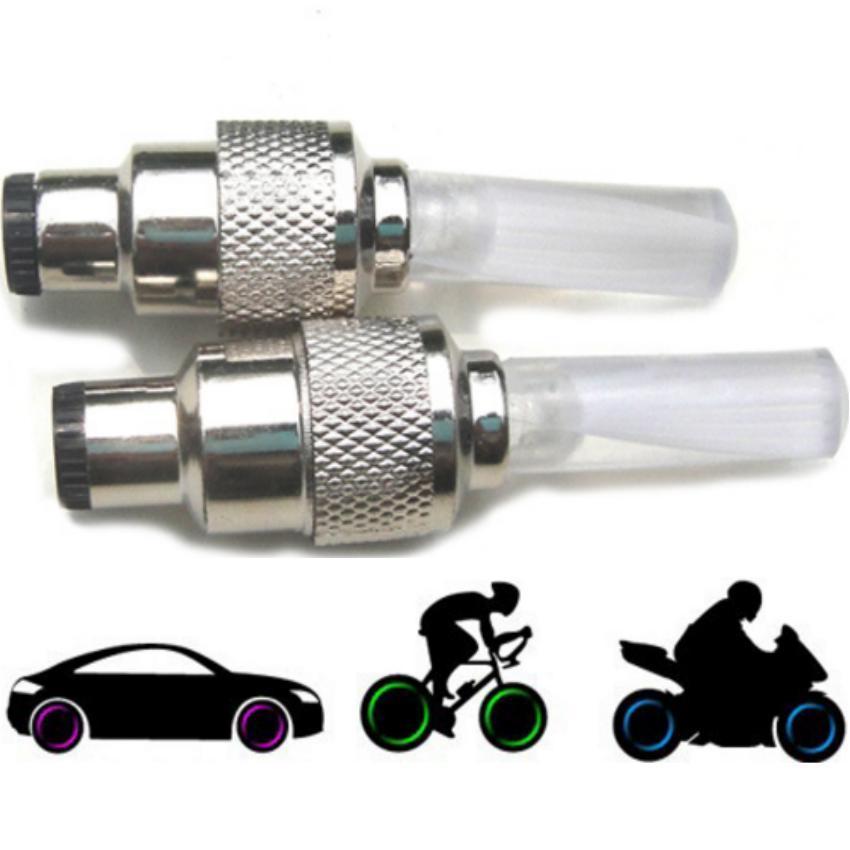 [HCM]Bộ 2 Đèn Led Gắn Van Xe ĐạpXe MáyÔ Tô SPK112 (Đổi Màu)