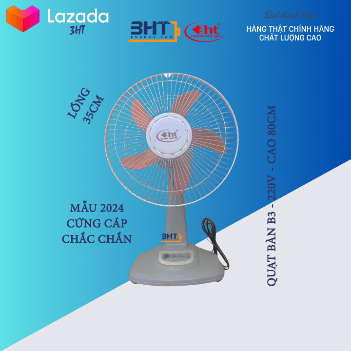 Quạt Bàn B3 chính hãng 3HT - 220V