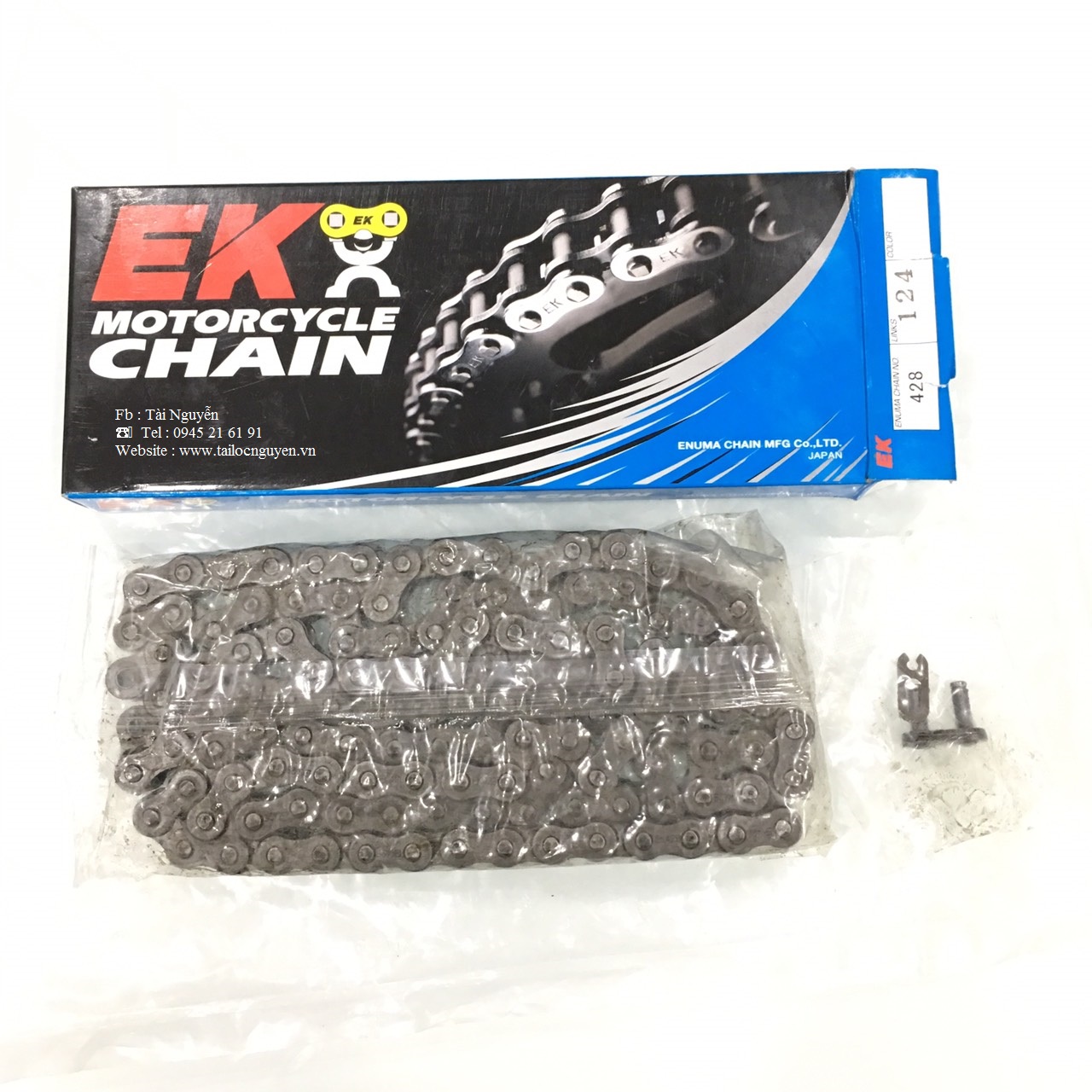 [HCM]SÊN EK MOTORCYCLE CHAIN JAPAN - SÊN ĐEN 124M