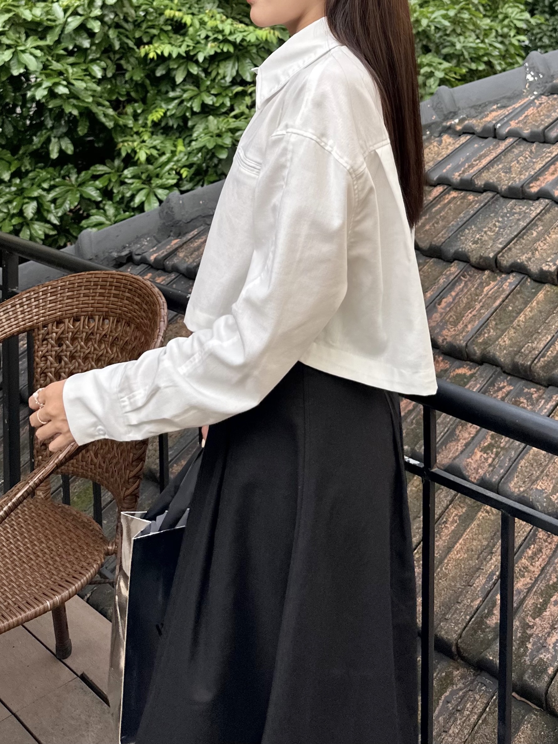 Áo sơmi croptop linen - 𝐋𝐢𝐧𝐞𝐧 𝐒𝐡𝐢𝐫𝐭