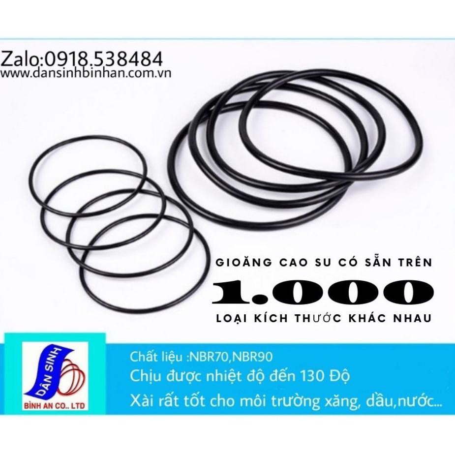 Dày 7mm * (52mm đến 120mm Đường kính trong) Gioăng cao su NBR70