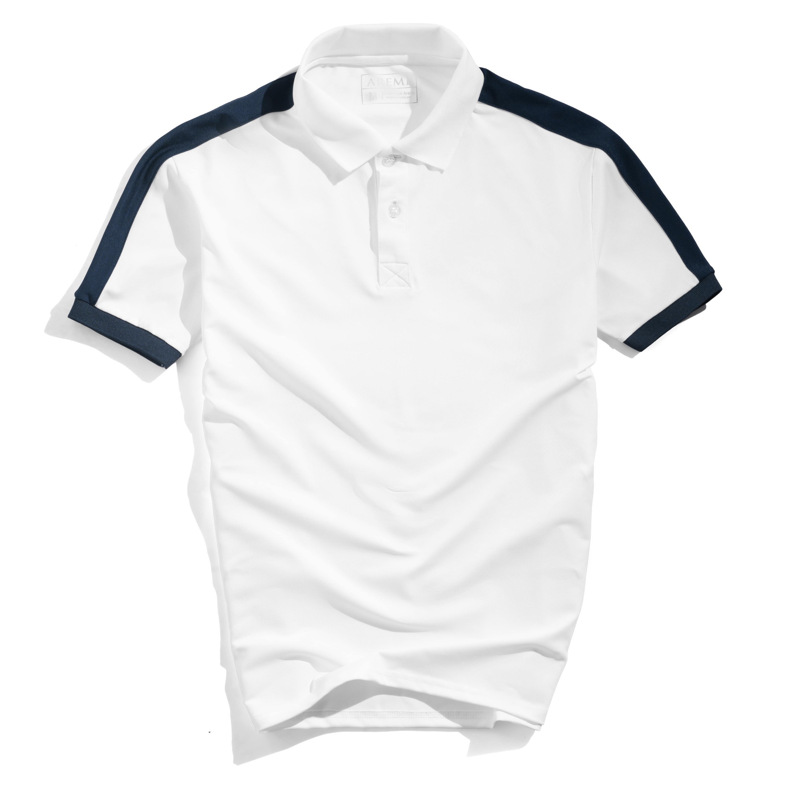 Áo polo nam tay ngắn cổ trụ chính hãng AREMI vải cotton cá sấu cao cấp