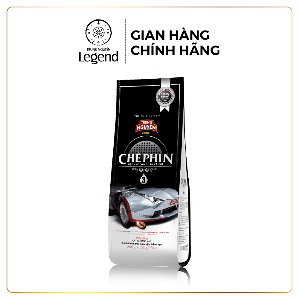 Trung Nguyên Legend Cà Phê Rang Xay Chế Phin 3 – Gói 500gr – Hạt Arabica, Vị Chua Thanh, Hương Thơm Tinh Tế