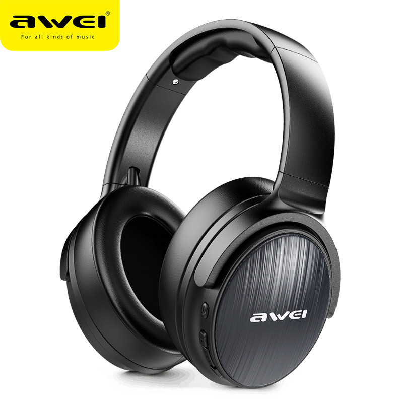 Awei A780BL Wireless Bluetooth Gaming Headphones Bluetooth 5.3 Music Headset Noise Reduction Over the Ear Wired Headphone With Mic Foldable Design Waterproof IPX5 HIFI Bass Stereo Sound Wireless Headsets With Microphone For iPhone Xiaomi Bluetooth mobiles