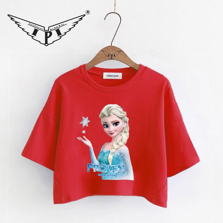 Áo croptop" Công chúa Elsa”