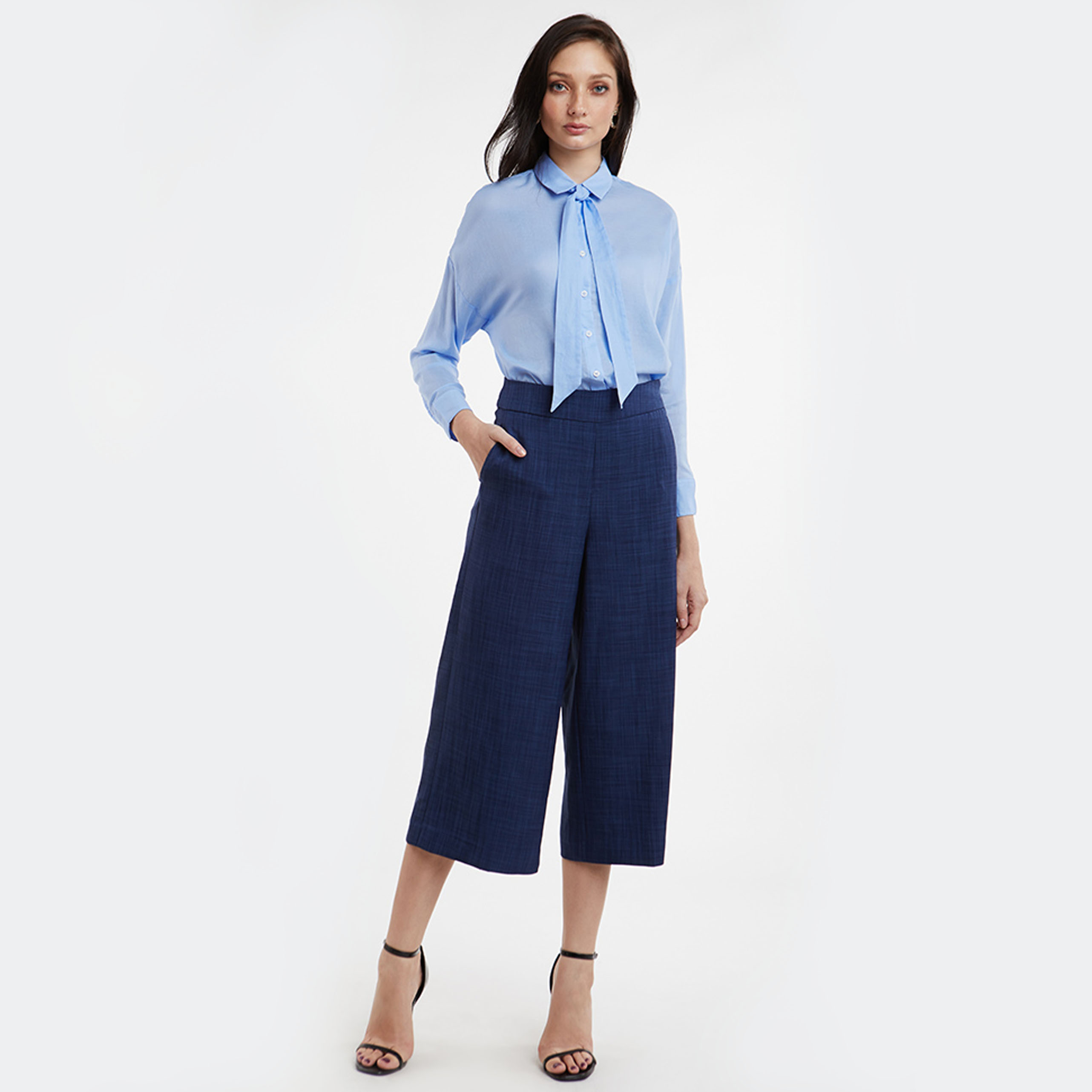 Ninomaxx 2002064 women's fashion long sleeve N & M blouse tops