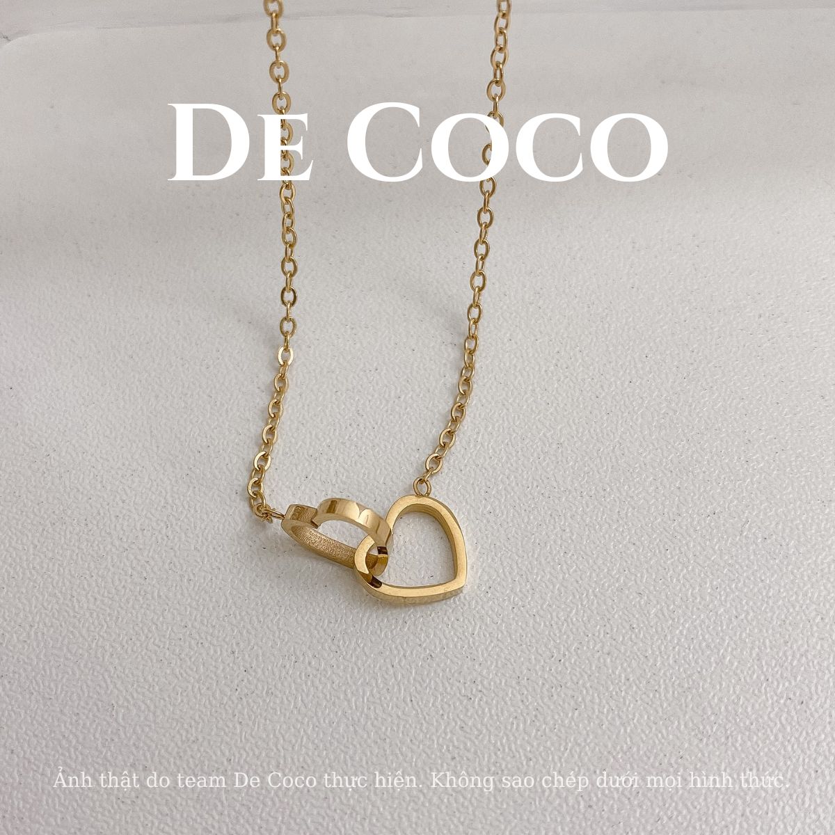 [KHÔNG ĐEN GỈ] Vòng cổ trái tim Saranghae De Coco