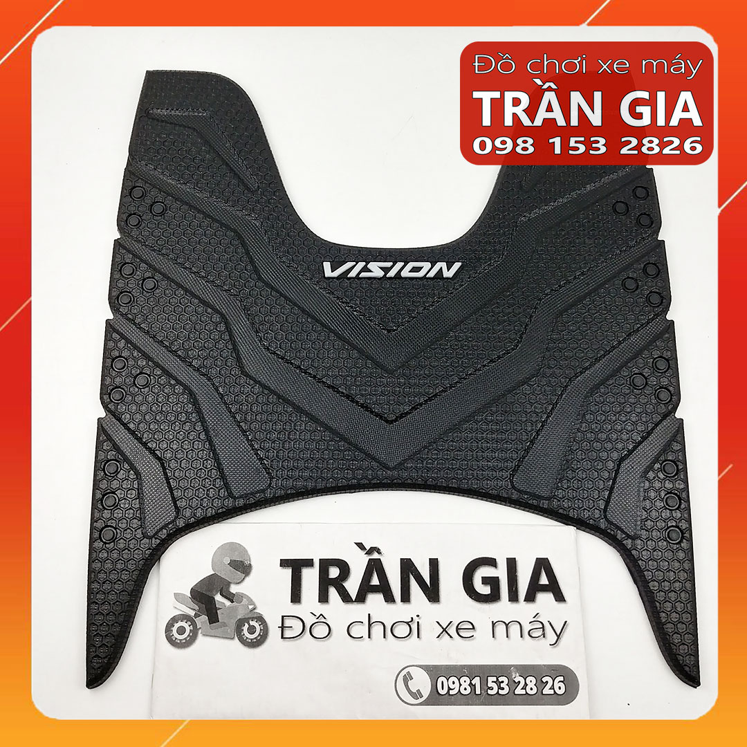 [FreeshipMAX] Thảm lót để chân xe vision 2021-2022-2023 cao su tấm trải sàn gác chân
