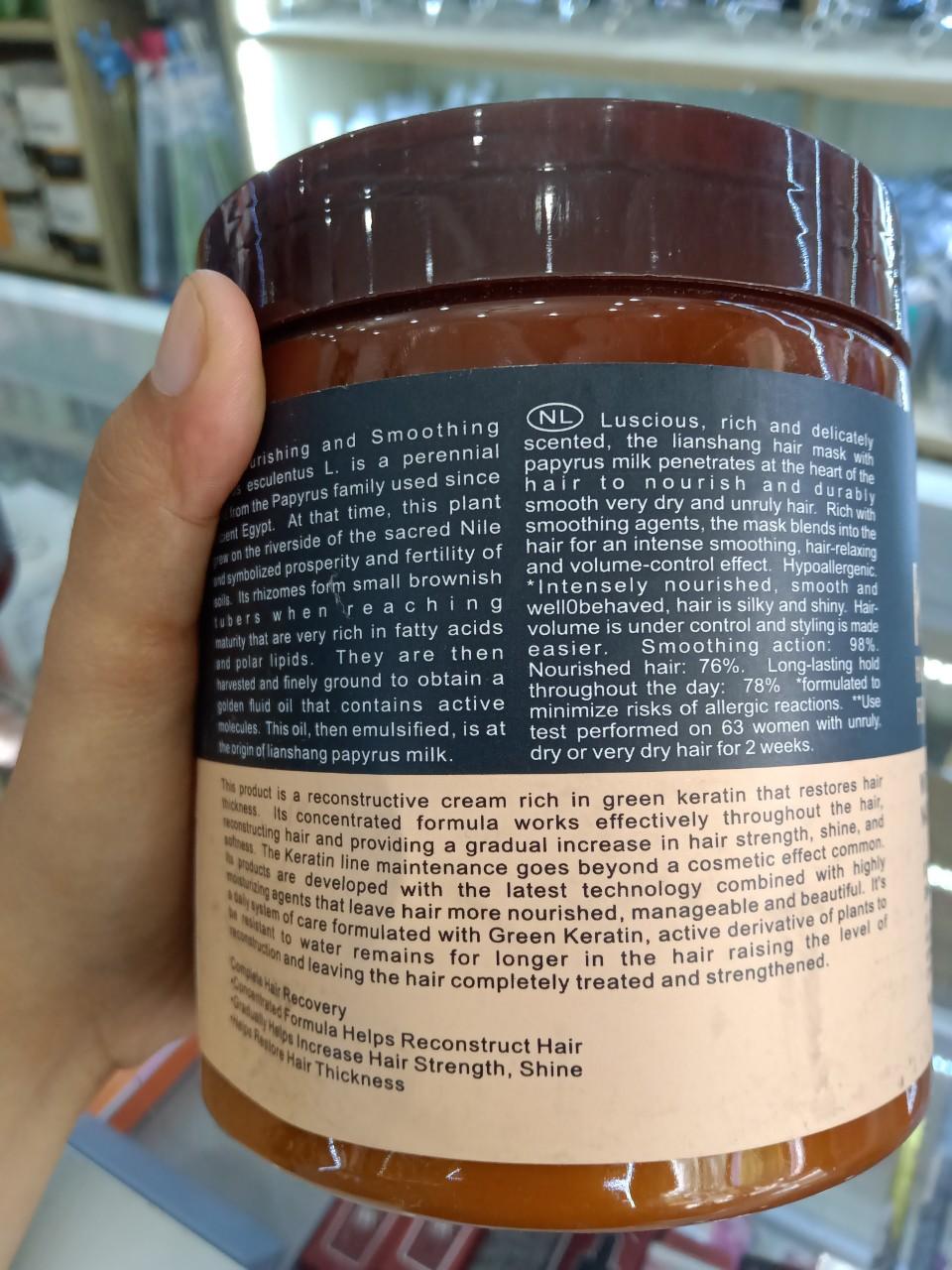 HẤP Ủ TÓC KERATIN 2 MÀU NÂU