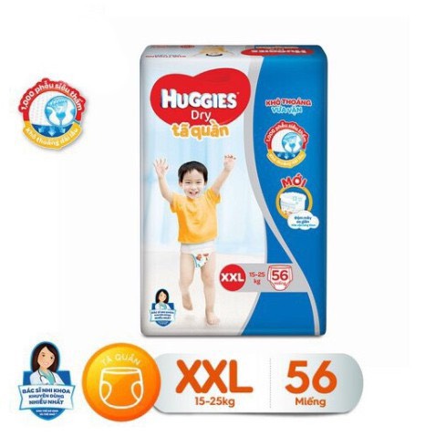[HCM]Tã/bỉm quần Huggies Super Jumbo XXL56