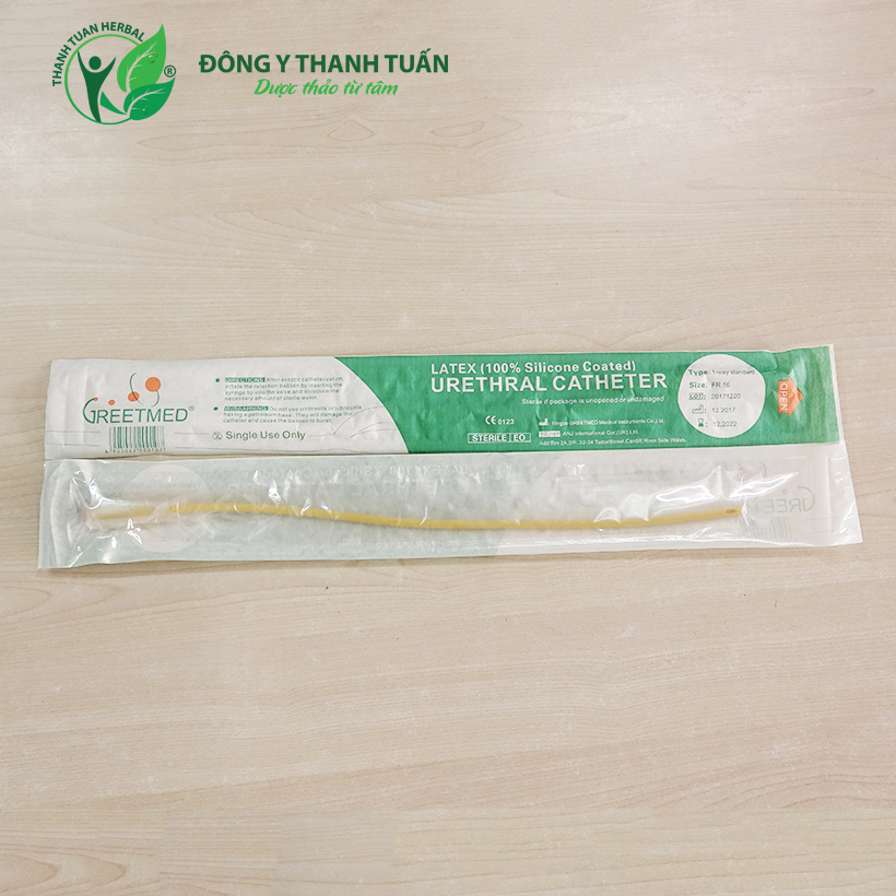 Dây Thông Tiểu/ Ống Thông Tiểu Sonde Foley 1 Nhánh Sonde Nelaton Greetmed 16fr