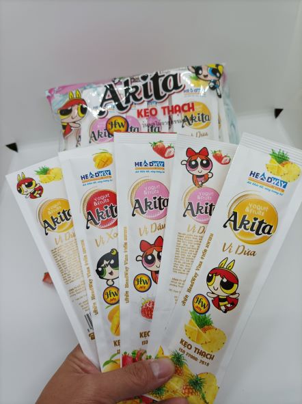COMBO 1 THẠCH AKITA DÀI 800G + 1 THẠCH ZAI YOGURT 400G + 1 THẠCH CHAI COCA 480G hoặc OTO - 109K