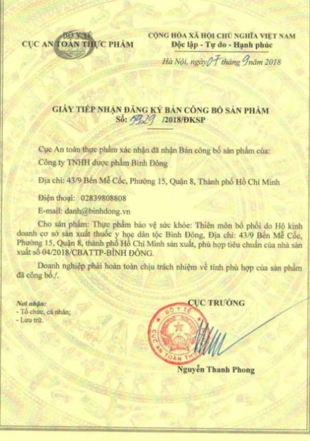 (Sẵn) Thiên Môn Bổ Phổi Bình Đông 280Ml