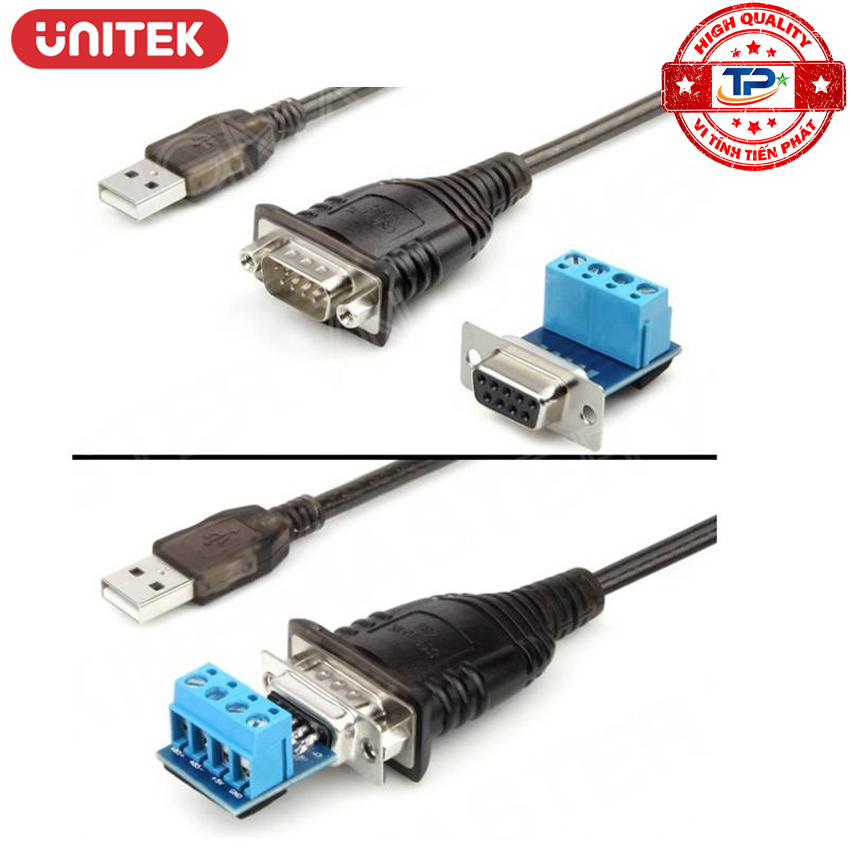 Cáp chuyển USB sang COM 9 RS485 hiệu Unitek Y-1081 RS-485