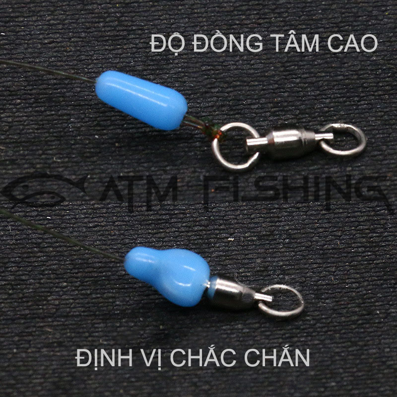 Vỉ 10 chiếc hạt chụp khóa số 8 chất liệu silicon cao cấp