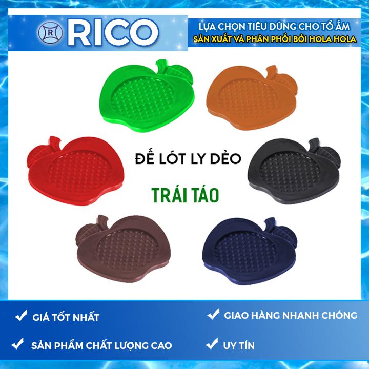 Bộ 5 miếng đế lót ly hình trái táo Rico