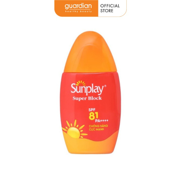 Sữa chống nắng cực mạnh Sunplay Super Block kháng nước tốt SPF 81/PA++++ 30g cao cấp