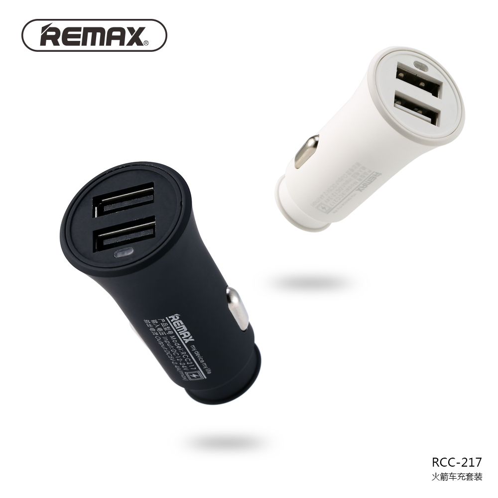[HCM][ BỘ SẠC NHANH ] Sạc Xe Hơi Remax RCC217 2 Cổng USB Max 2.4A Cao Cấp