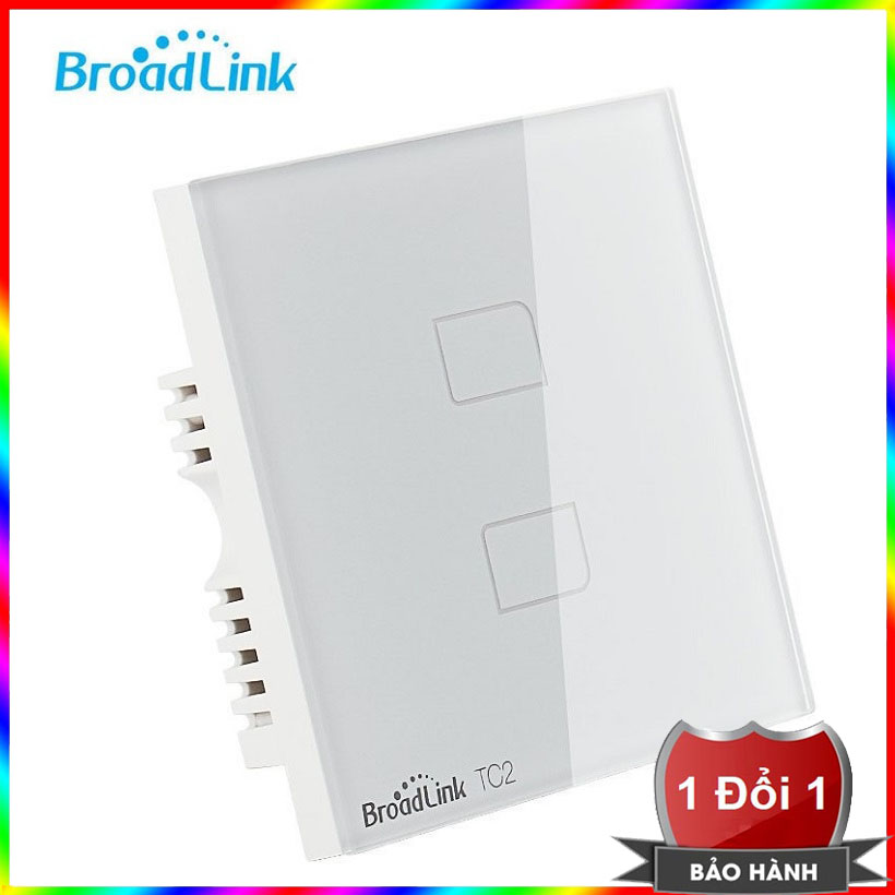 Công tắc cảm ứng điều khiển từ xa Broadlink TC2 UK/EU - 2 phím - Bảo hành 1 đổi 1