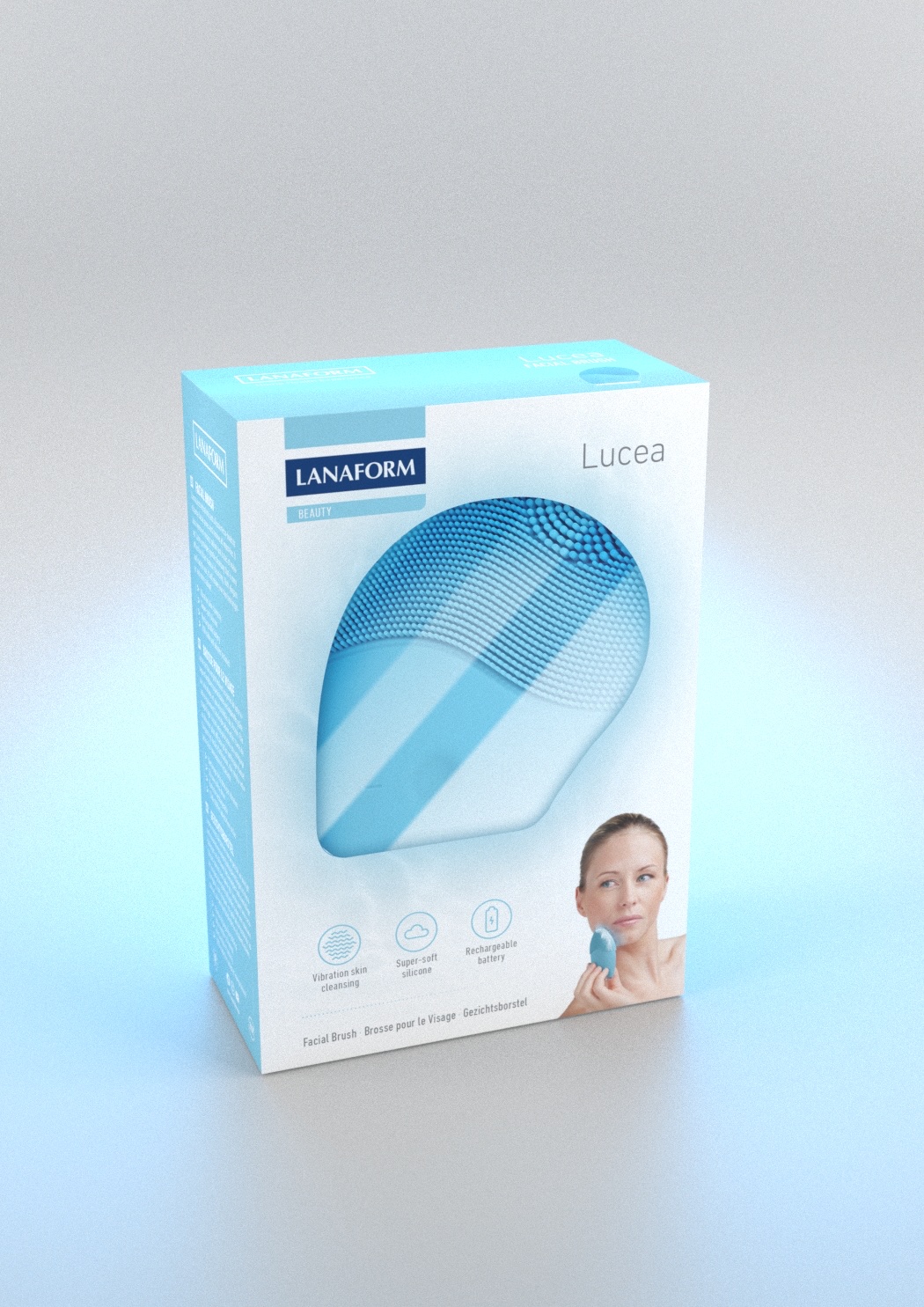 Máy rửa mặt Lanaform Lucea Xanh Pastel