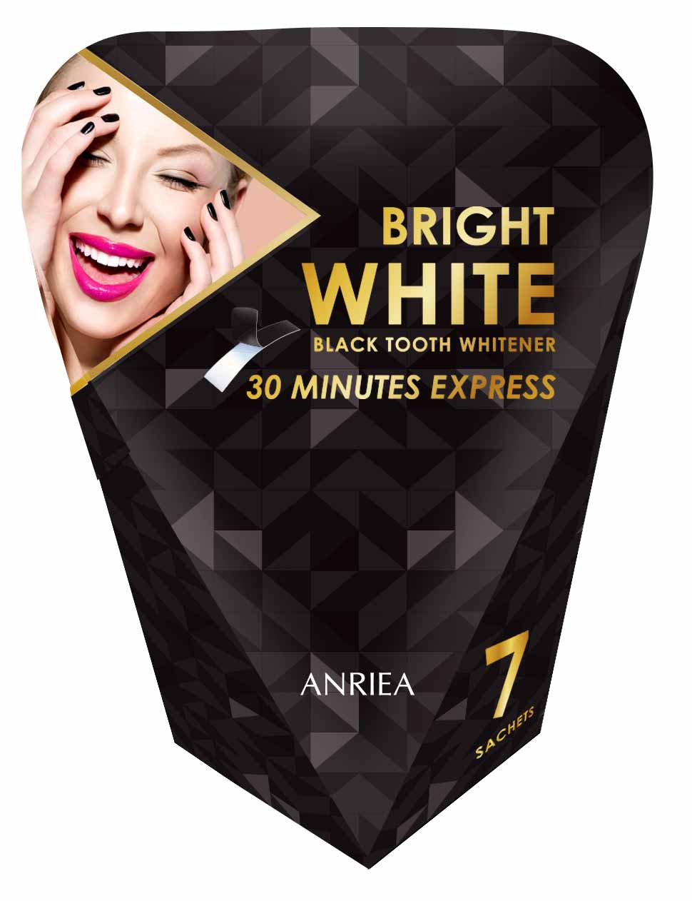 Liệu Trình 7 Ngày Miếng Dán Miếng Dán Trắng Răng Anriea Black Tooth