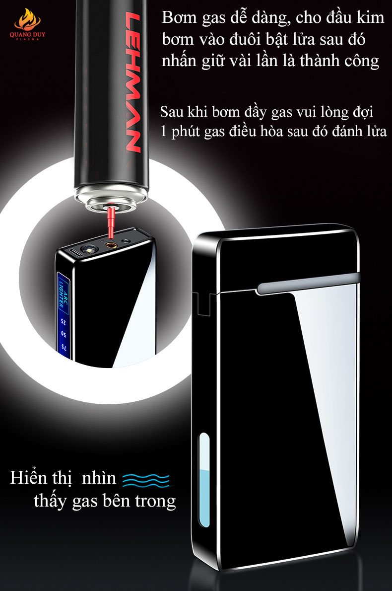 Bật lửa điện khò độc lạ 2 chế độ lửa cao cấp