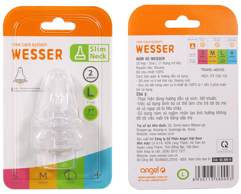 Núm Vú Wesser Cổ Hẹp Đủ Size Mẫu mới
