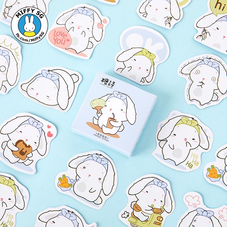 Bộ 45 sticker THỎ ĐIỆU