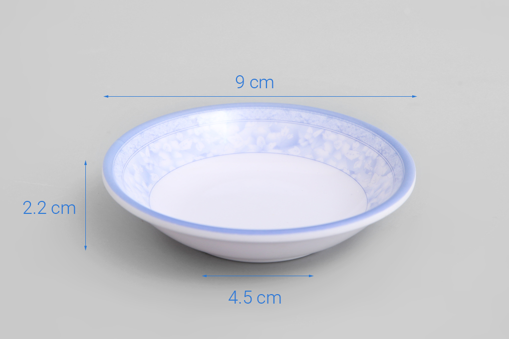 [HCM]Dĩa chấm nhựa Melamine 9 cm Vinh Cơ VCML071