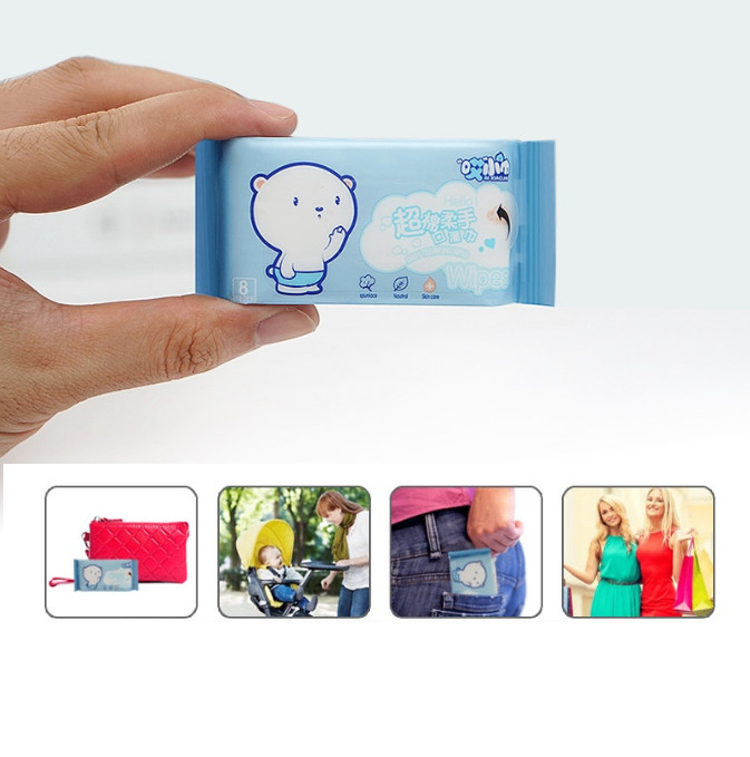 COMBO 24 BICH KHĂN GIẤY MINI BỎ TÚI
