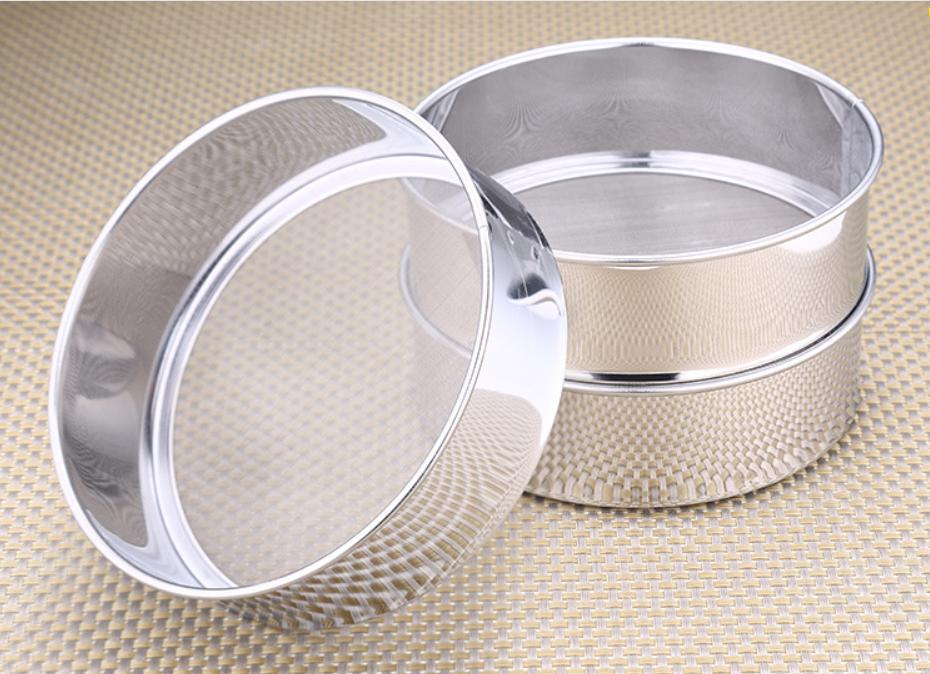 Rây lược bột inox 304  - 15x4.5cm 49g ( Lưới inox 304 ) ( Thành inox 430 )