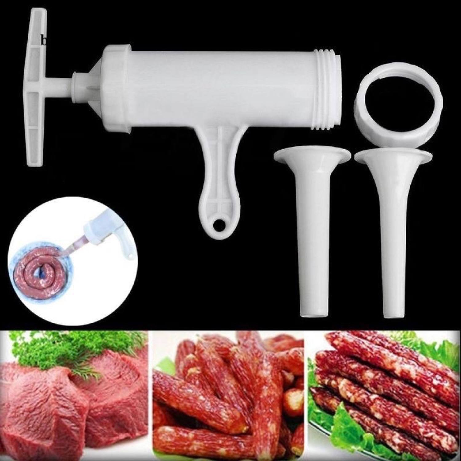 Ống Nhồi Xúc Xích , Dụng Cụ Nhồi Xúc Xích, Lạp Xưởng Bằng Tay Đơn Giản Dễ Làm ( Có Bán Sỉ )