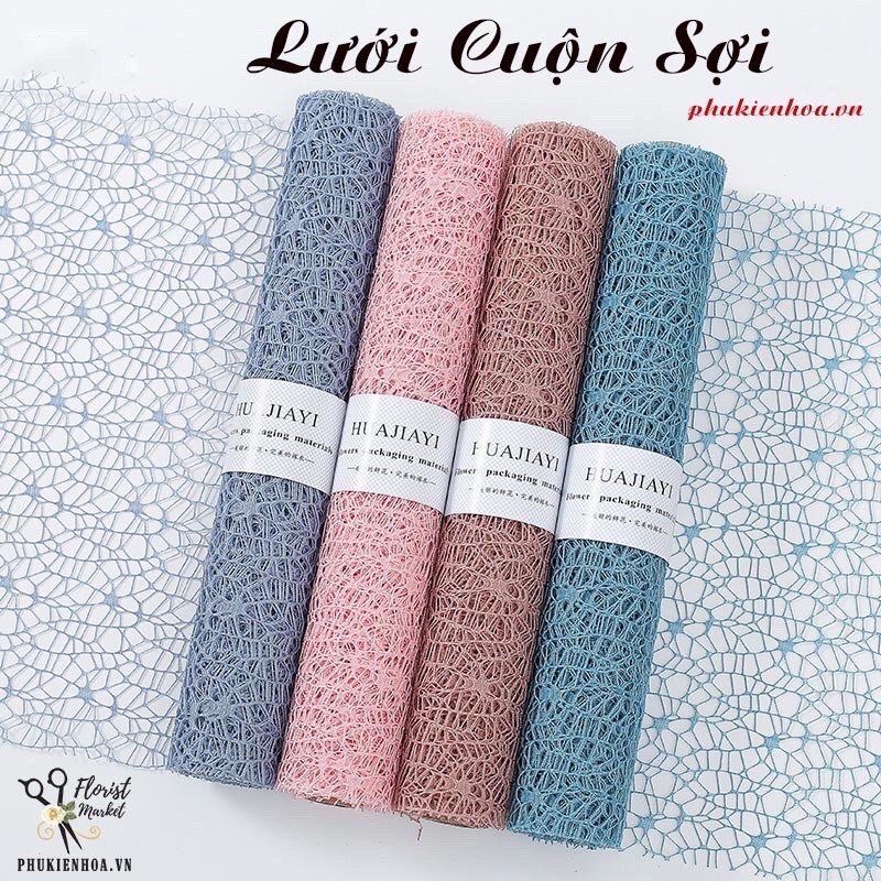 Cuộn lưới nhện- cuộn lưới sợi bó hoa cao cấp