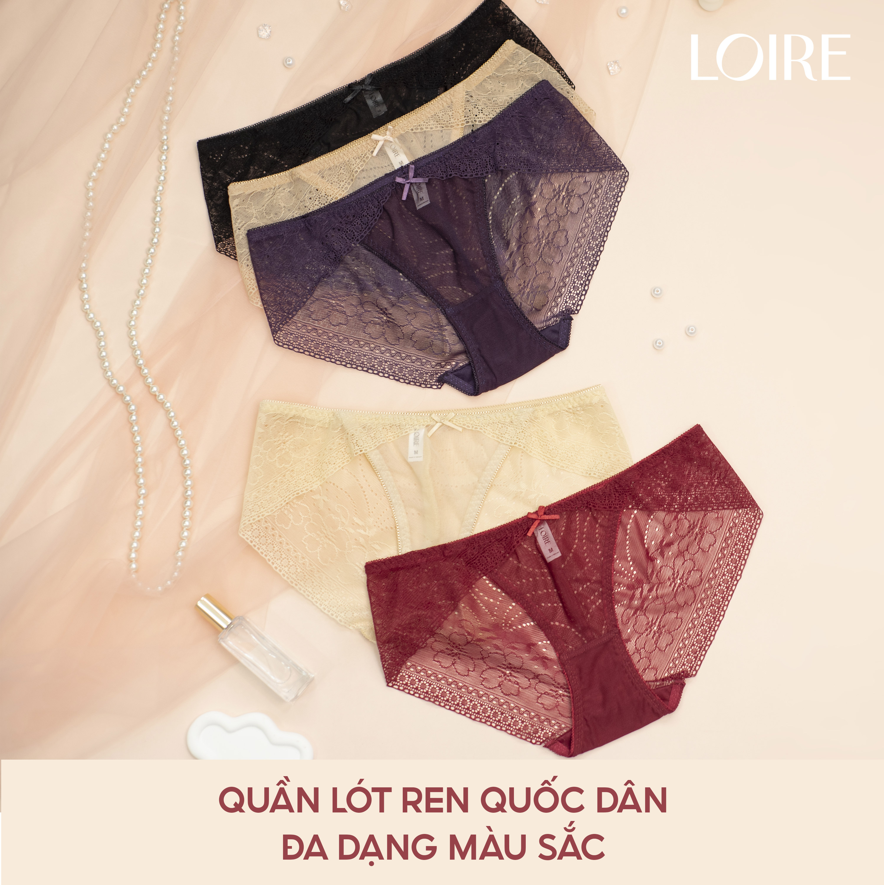 Quần Lót Ren Mềm Mịn Loirechic QLBK68