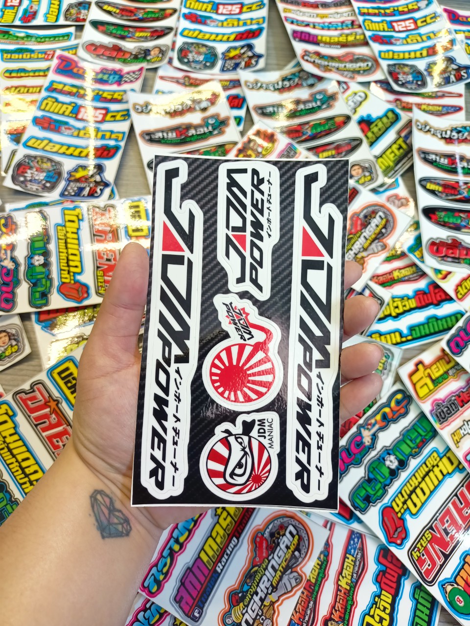 TEM SET STICKER JDM DÁN TRANG TRÍ XE
