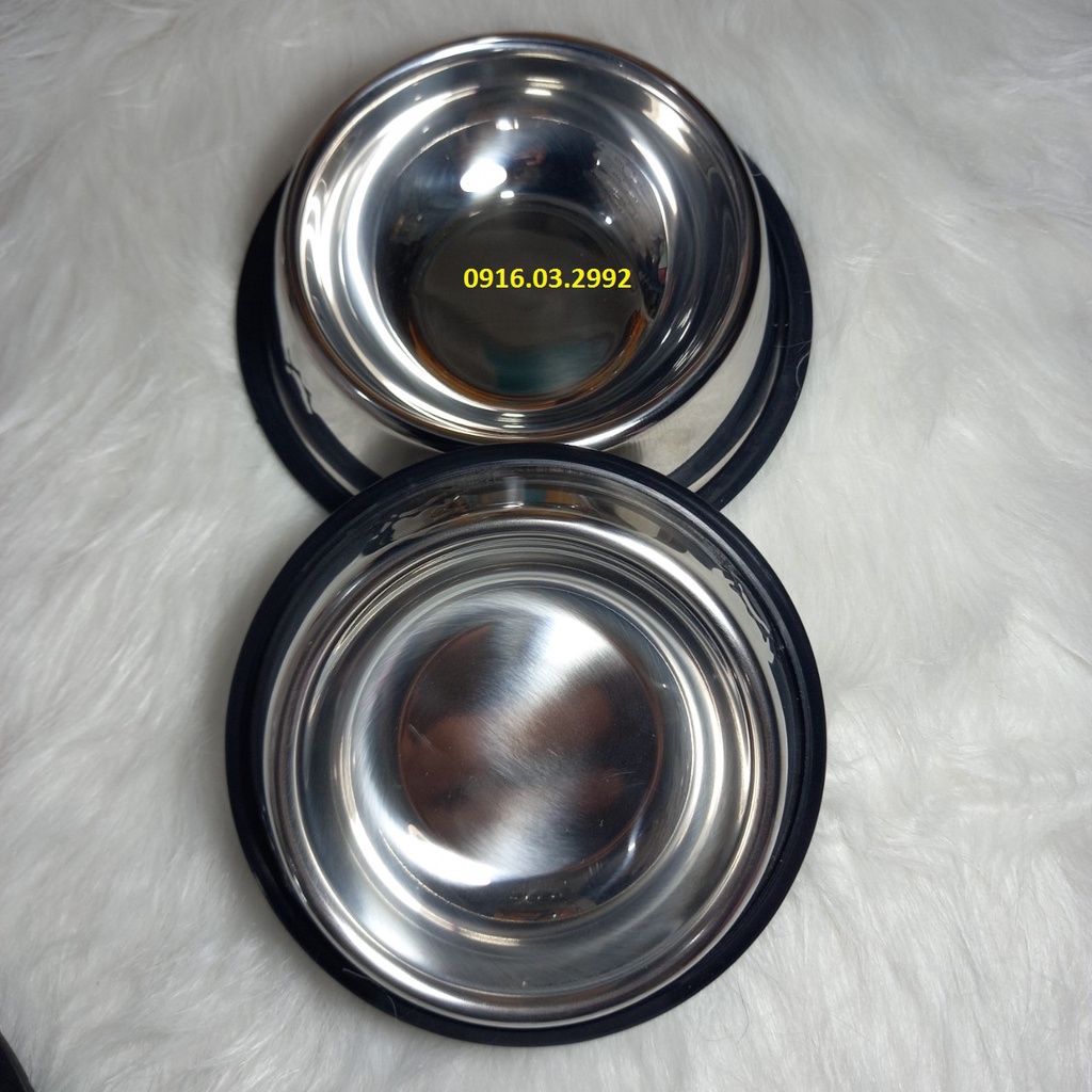 Bát ăn inox cho chó mèo đủ size