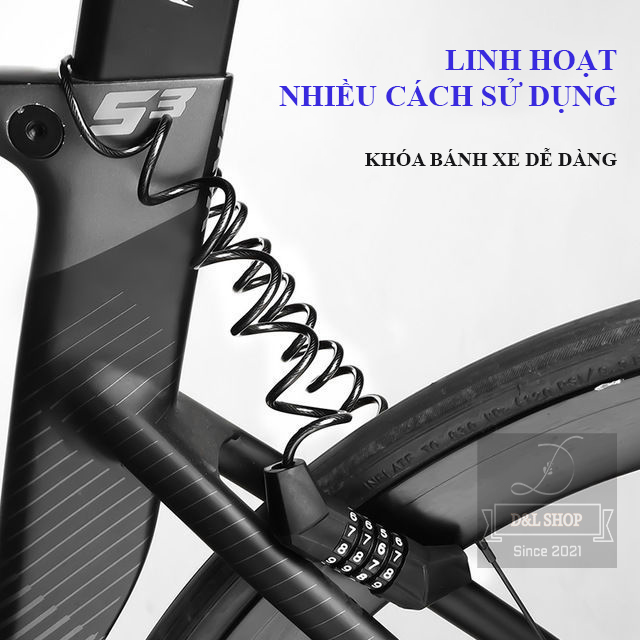 Ổ KHÓA SỐ 1 ĐẦU NHỎ (Khóa MŨ BẢO HIỂM-Xe Đạp - Chống Trộm)