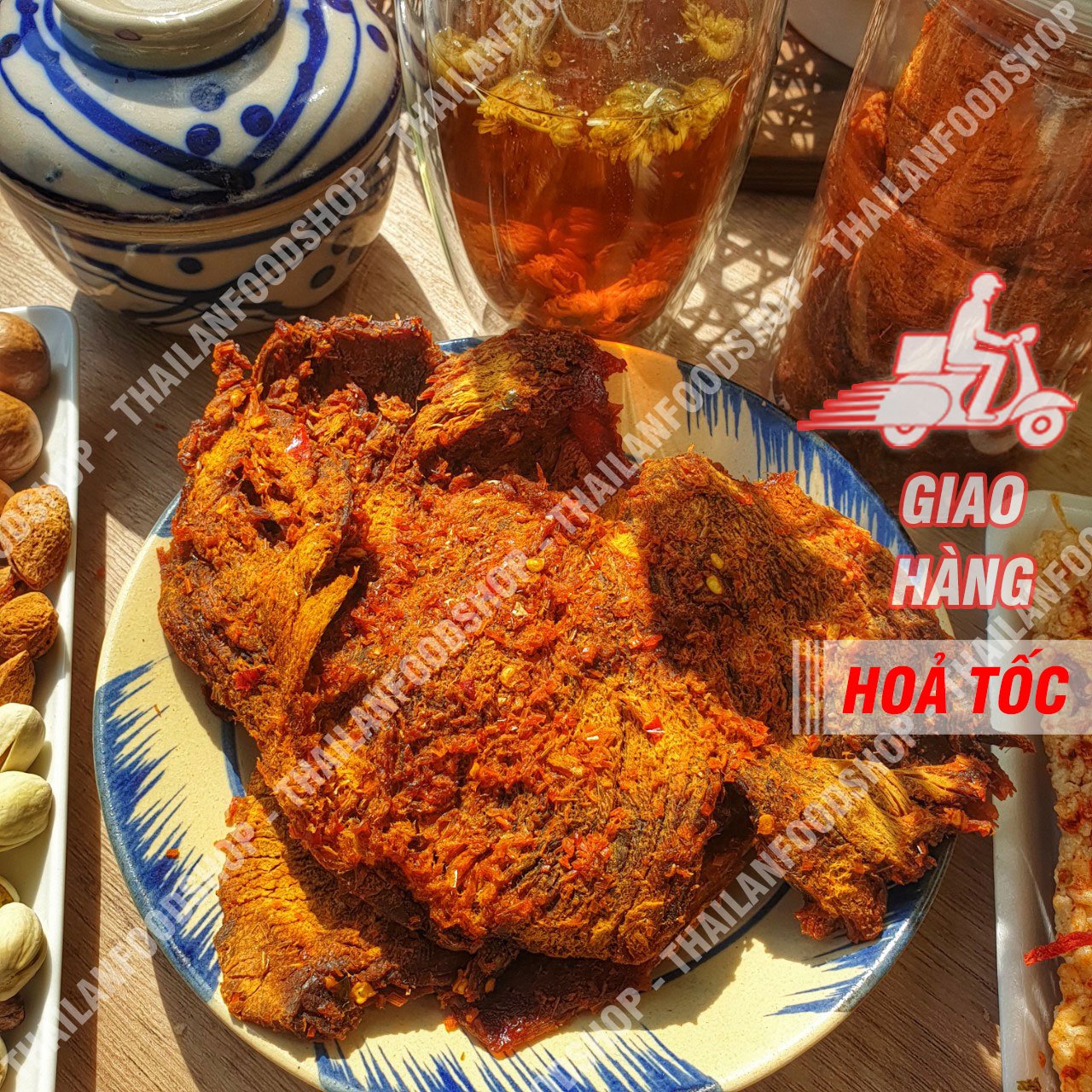 Khô bò miếng vị truyền thống - lon 300gr