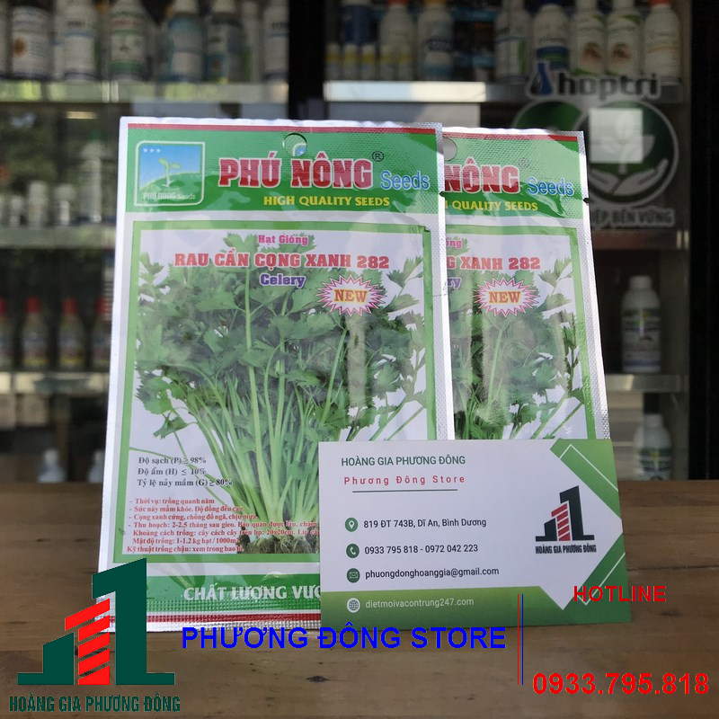 Hạt giống rau cần cọng xanh - gói 5g