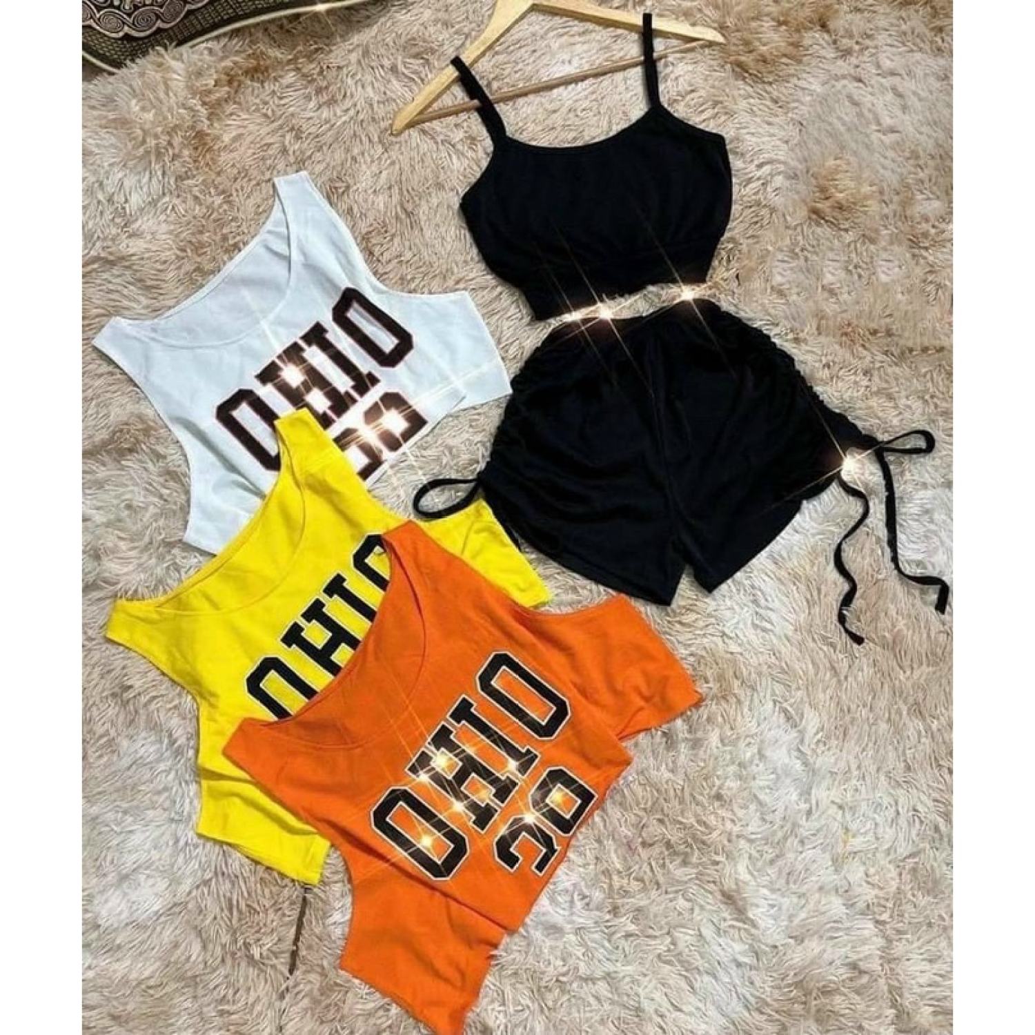 Set bộ 3 món áo ba lỗ quần rút