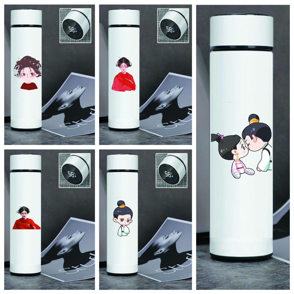 Bình Giữ Nhiệt IN HÌNH Hệ Thống Tự Cứu Của Nhân Vật Phản Diện Trần Thiên Thiên Ma Đạo Tổ Sư anime chibi Lõi INOX m02