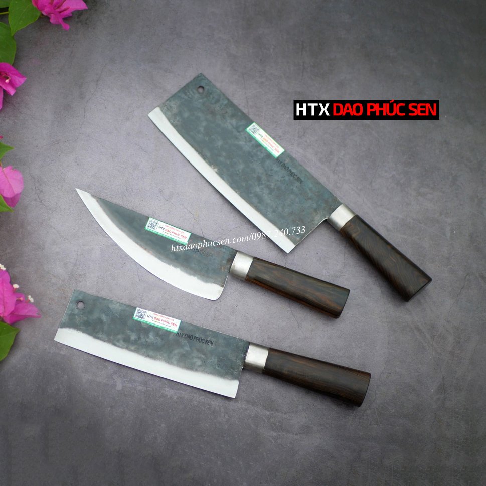 Bộ dao nhíp xe cán gỗ CB108 DAO VIP CAO BẰNG