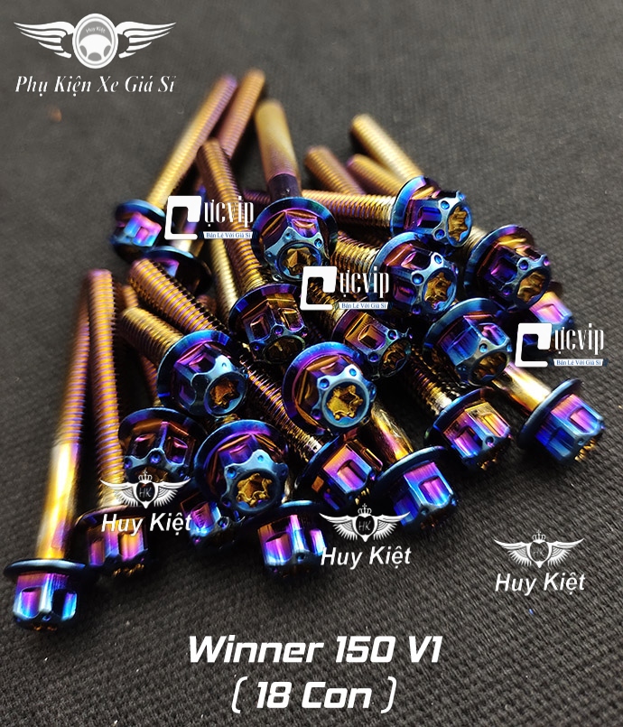 Bộ Ốc Máy Vương Miện Titan Cho Xe Winner MS2122
