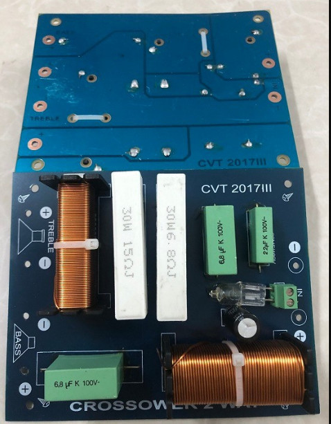 Mạch phân tần loa CVT-2017III 2 way 1 bass + 1 treble